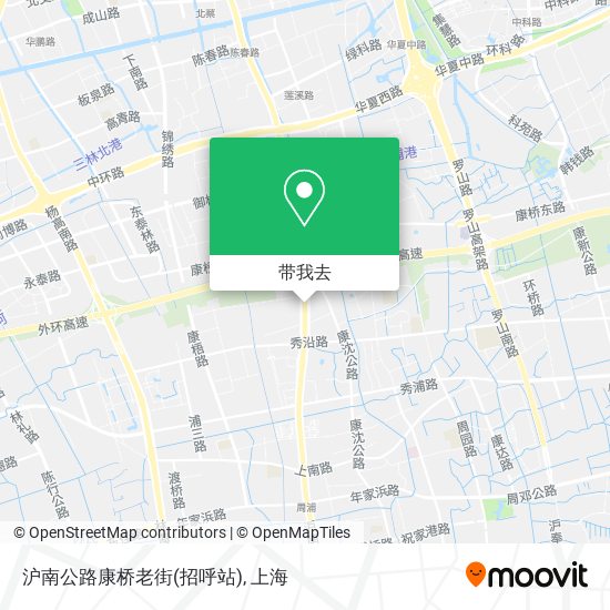 沪南公路康桥老街(招呼站)地图