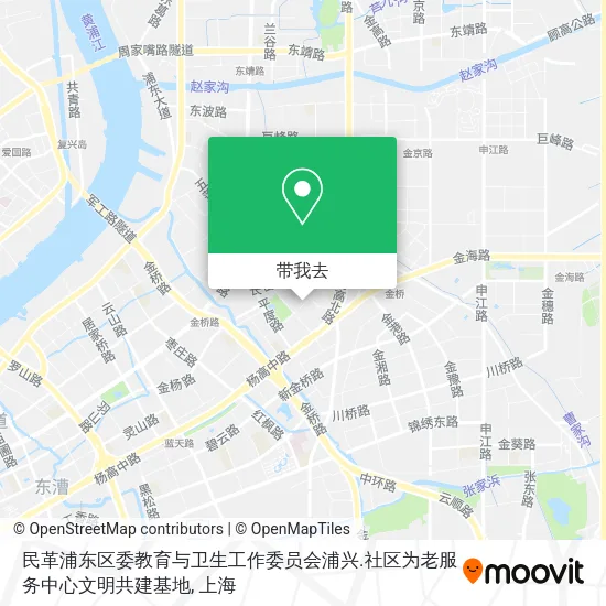 民革浦东区委教育与卫生工作委员会浦兴.社区为老服务中心文明共建基地地图