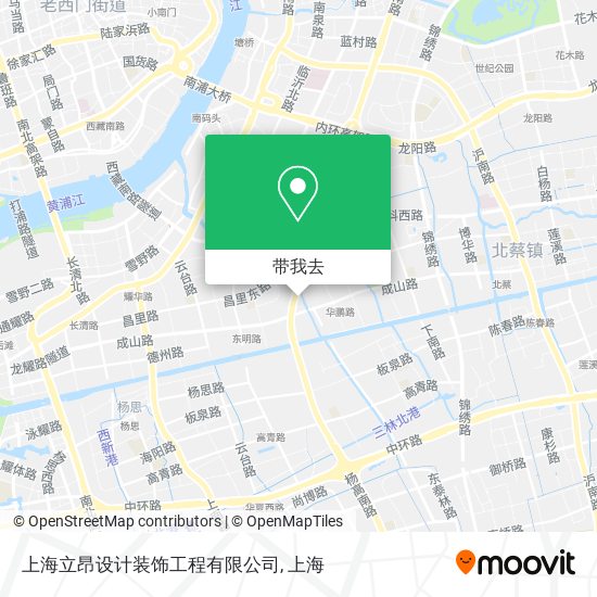 上海立昂设计装饰工程有限公司地图
