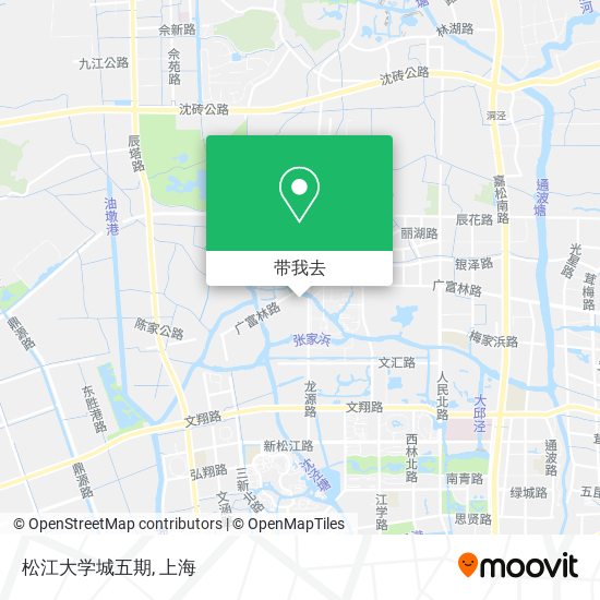 松江大学城五期地图