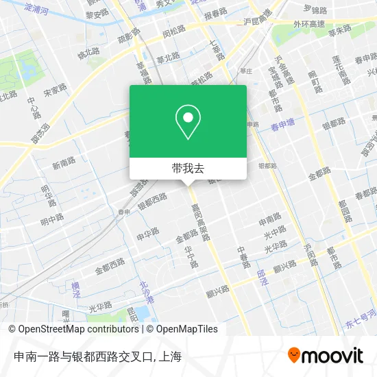 申南一路与银都西路交叉口地图