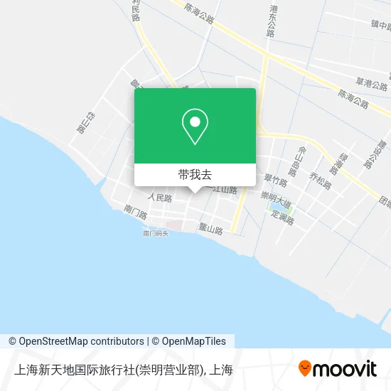 上海新天地国际旅行社(崇明营业部)地图