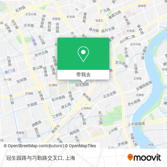 冠生园路与习勤路交叉口地图