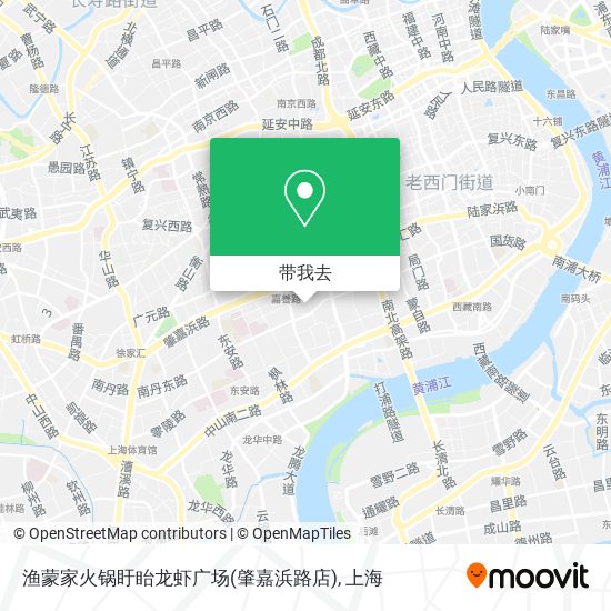 渔蒙家火锅盱眙龙虾广场(肇嘉浜路店)地图