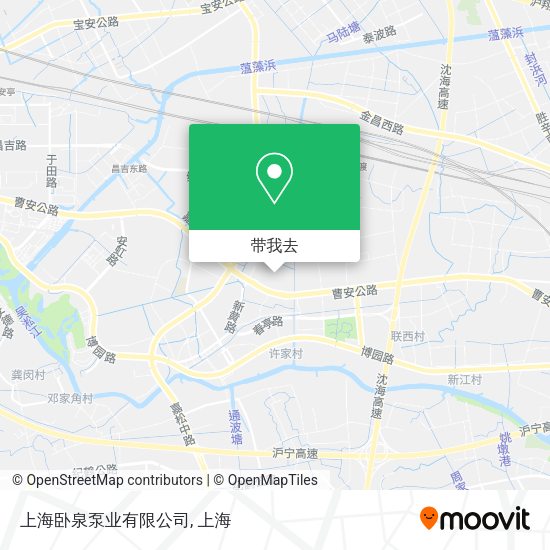 上海卧泉泵业有限公司地图