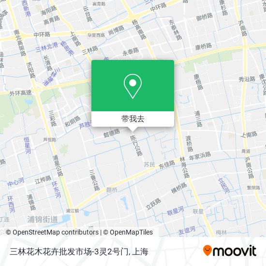 三林花木花卉批发市场-3灵2号门地图