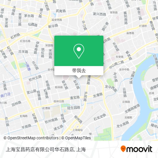 上海宝昌药店有限公司华石路店地图
