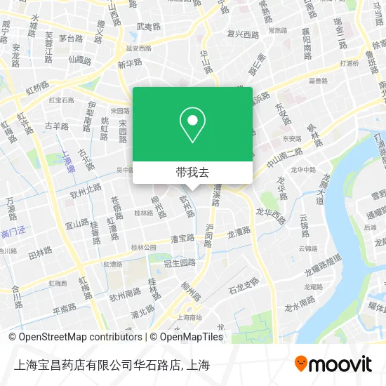 上海宝昌药店有限公司华石路店地图