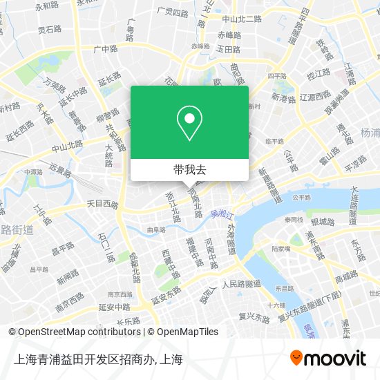 上海青浦益田开发区招商办地图