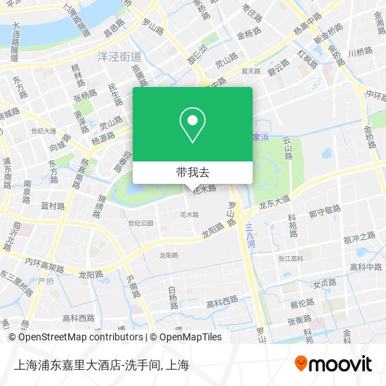 上海浦东嘉里大酒店-洗手间地图