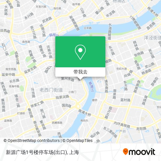 新源广场1号楼停车场(出口)地图