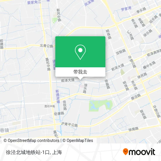 徐泾北城地铁站-1口地图