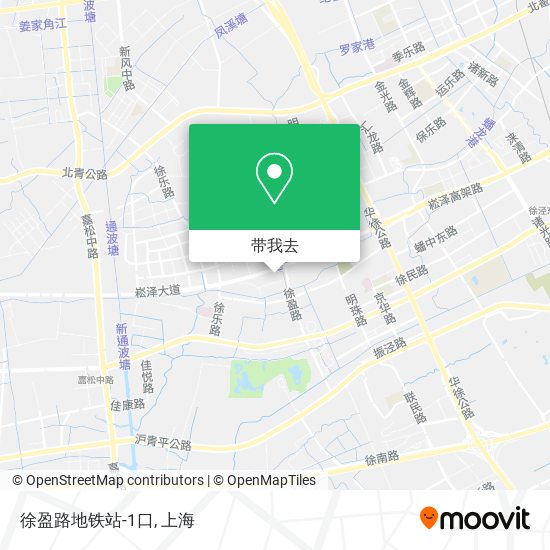 徐盈路地铁站-1口地图