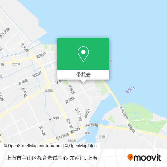 上海市宝山区教育考试中心-东南门地图