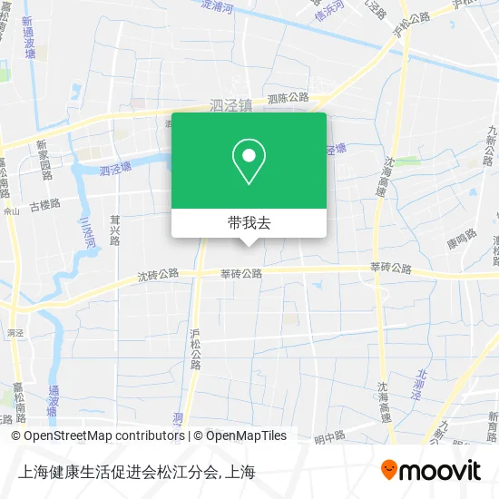 上海健康生活促进会松江分会地图