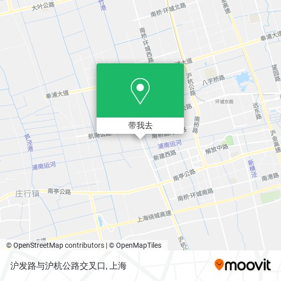 沪发路与沪杭公路交叉口地图