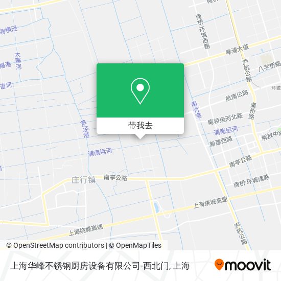 上海华峰不锈钢厨房设备有限公司-西北门地图