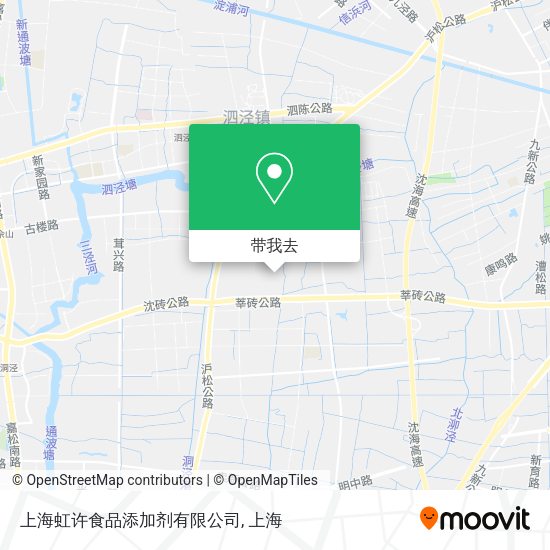 上海虹许食品添加剂有限公司地图