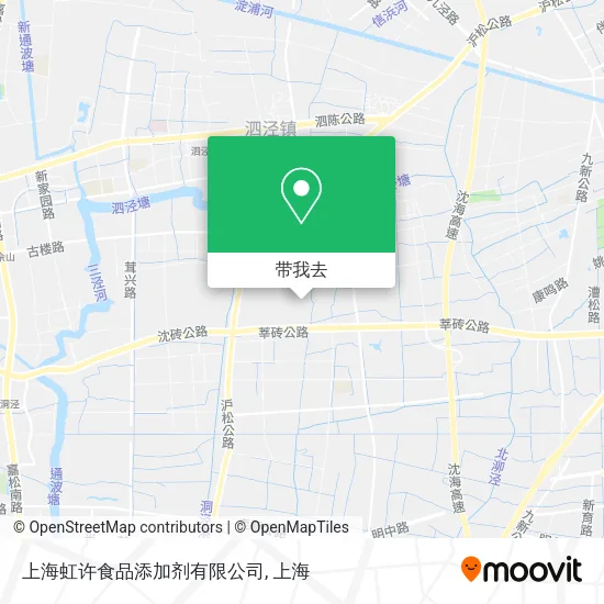 上海虹许食品添加剂有限公司地图