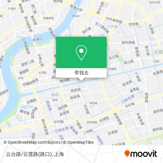 云台路/云莲路(路口)地图