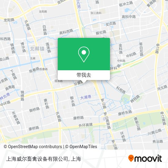 上海威尔畜禽设备有限公司地图