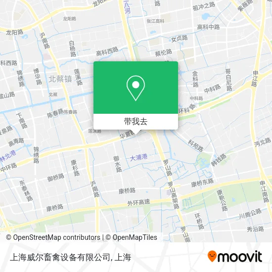 上海威尔畜禽设备有限公司地图