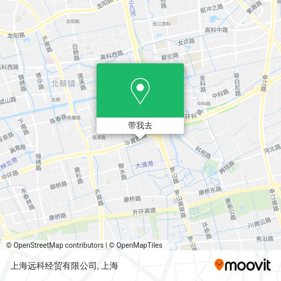 上海远科经贸有限公司地图