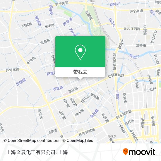上海金晨化工有限公司地图