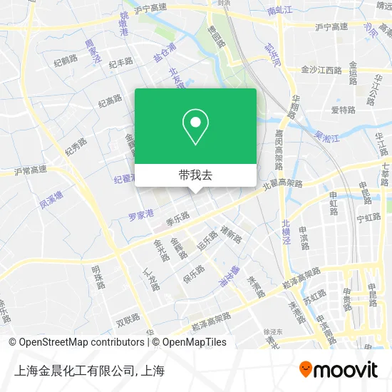 上海金晨化工有限公司地图