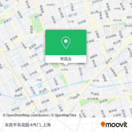东苑半岛花园-6号门地图