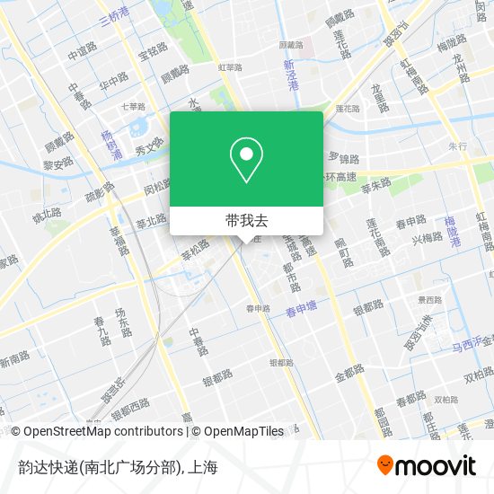 韵达快递(南北广场分部)地图