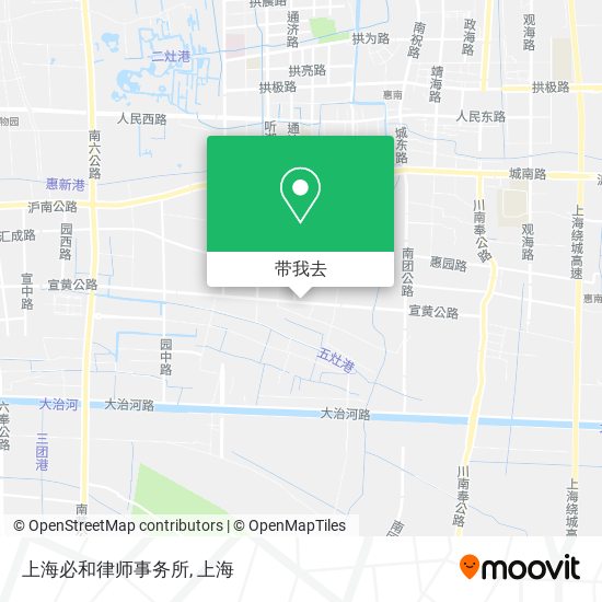 上海必和律师事务所地图