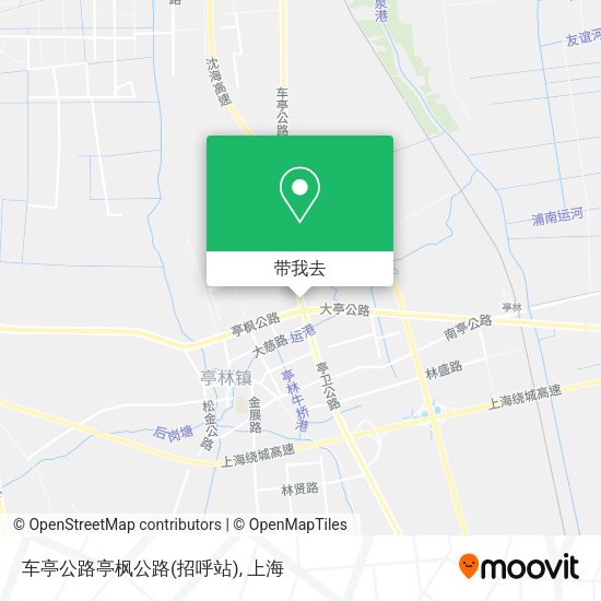 车亭公路亭枫公路(招呼站)地图