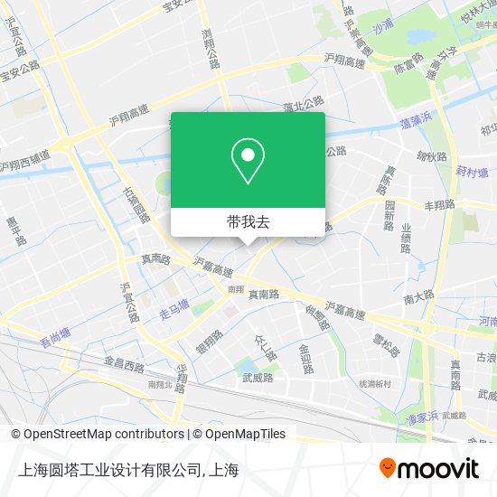 上海圆塔工业设计有限公司地图