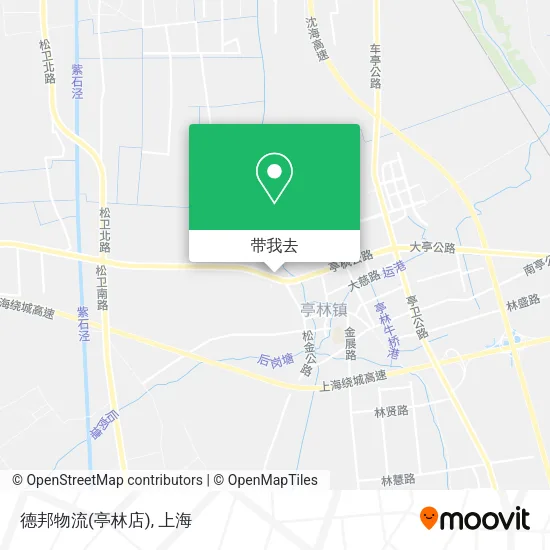 德邦物流(亭林店)地图