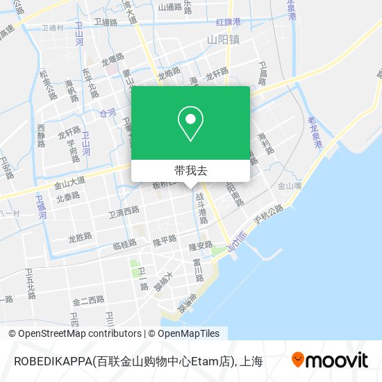 ROBEDIKAPPA(百联金山购物中心Etam店)地图