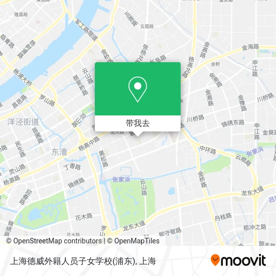 上海德威外籍人员子女学校(浦东)地图