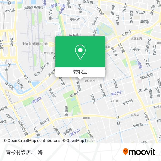 青杉村饭店地图
