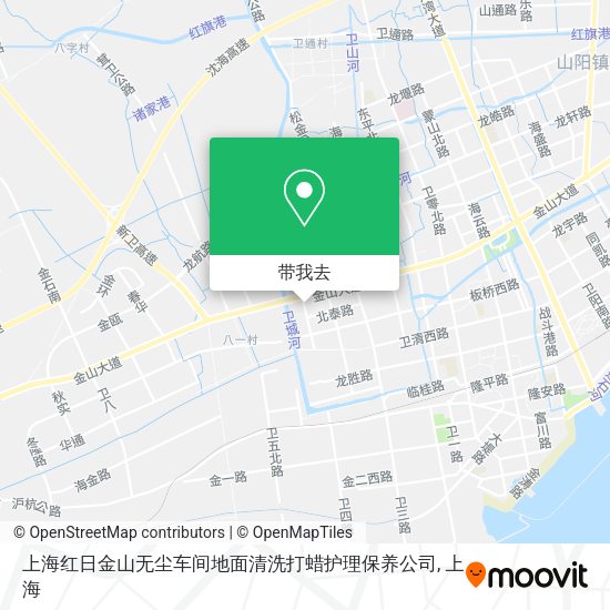 上海红日金山无尘车间地面清洗打蜡护理保养公司地图