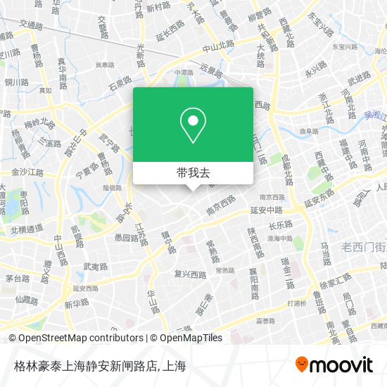 格林豪泰上海静安新闸路店地图