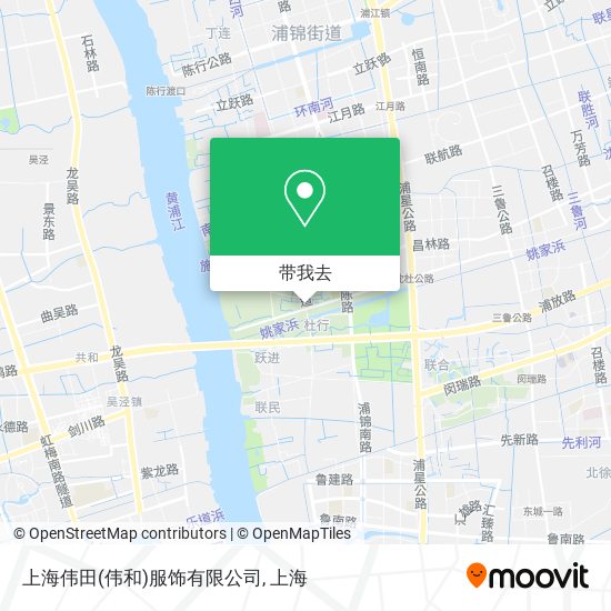 上海伟田(伟和)服饰有限公司地图