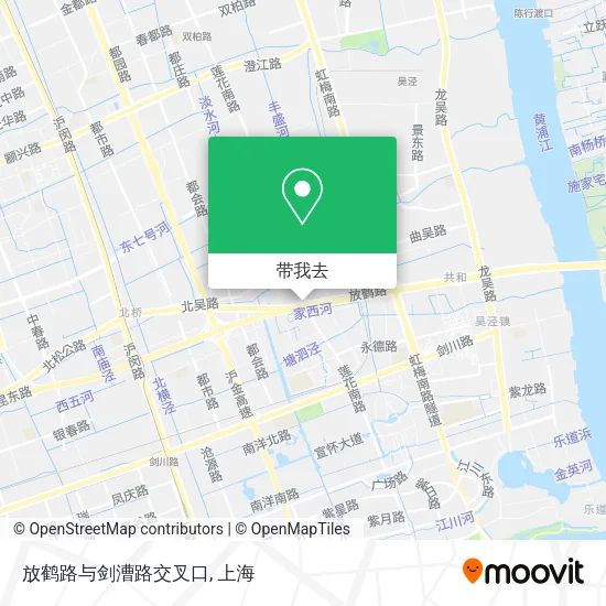 放鹤路与剑漕路交叉口地图