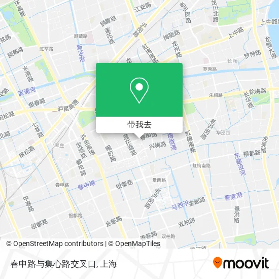 春申路与集心路交叉口地图