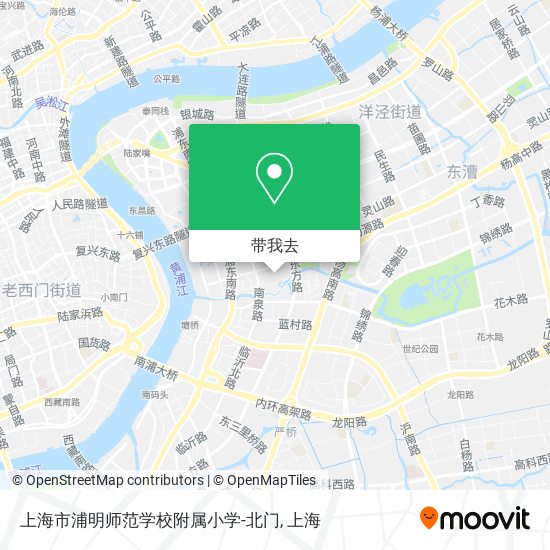 上海市浦明师范学校附属小学-北门地图
