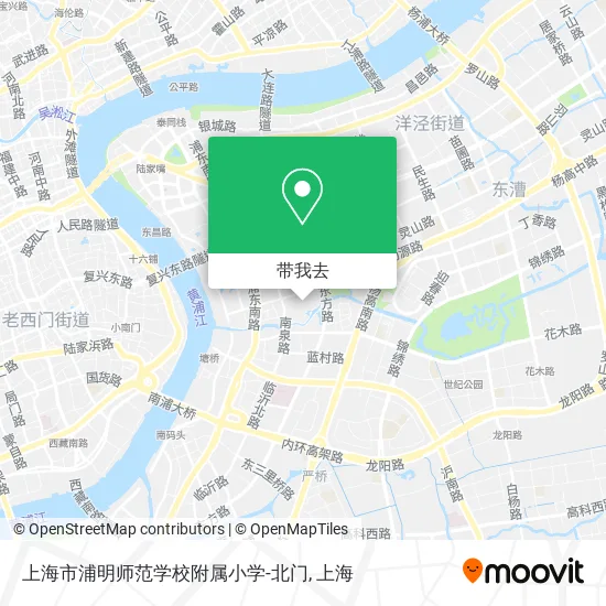 上海市浦明师范学校附属小学-北门地图