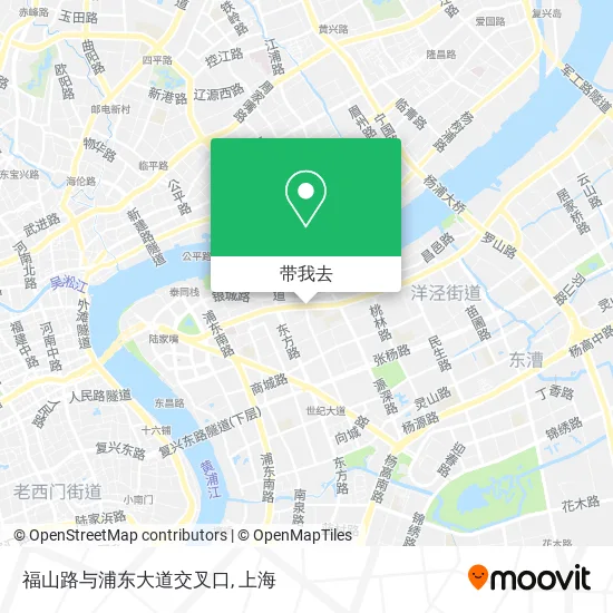 福山路与浦东大道交叉口地图