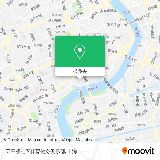 五里桥社区体育健身俱乐部地图