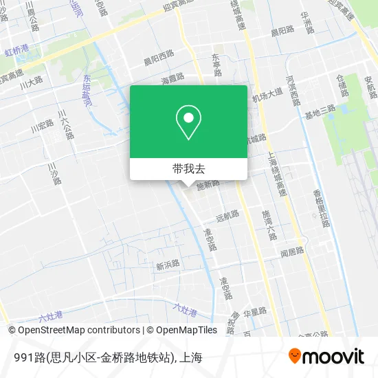 991路(思凡小区-金桥路地铁站)地图