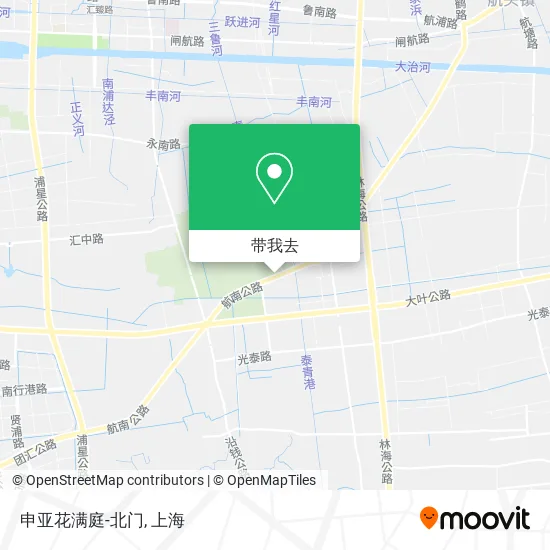 申亚花满庭-北门地图