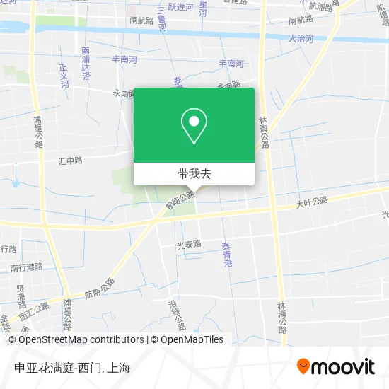 申亚花满庭-西门地图